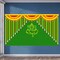 Ganesh with Marigold 5x8 Feet Backdrop Indian Traditional Cloth Ganesh Chaturthi Decor Indian Pooja Wall Decor Indian Wall Art Photo Decor Banner Decorative Pooja Cloth Wedding Favor